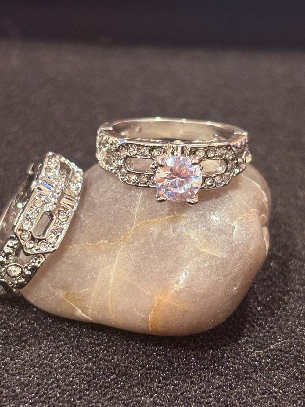 Crystal Ring Set - Picture 2 of 6